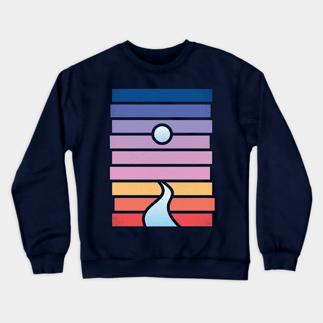 Moon. River. Crewneck Sweatshirt by heavyhand